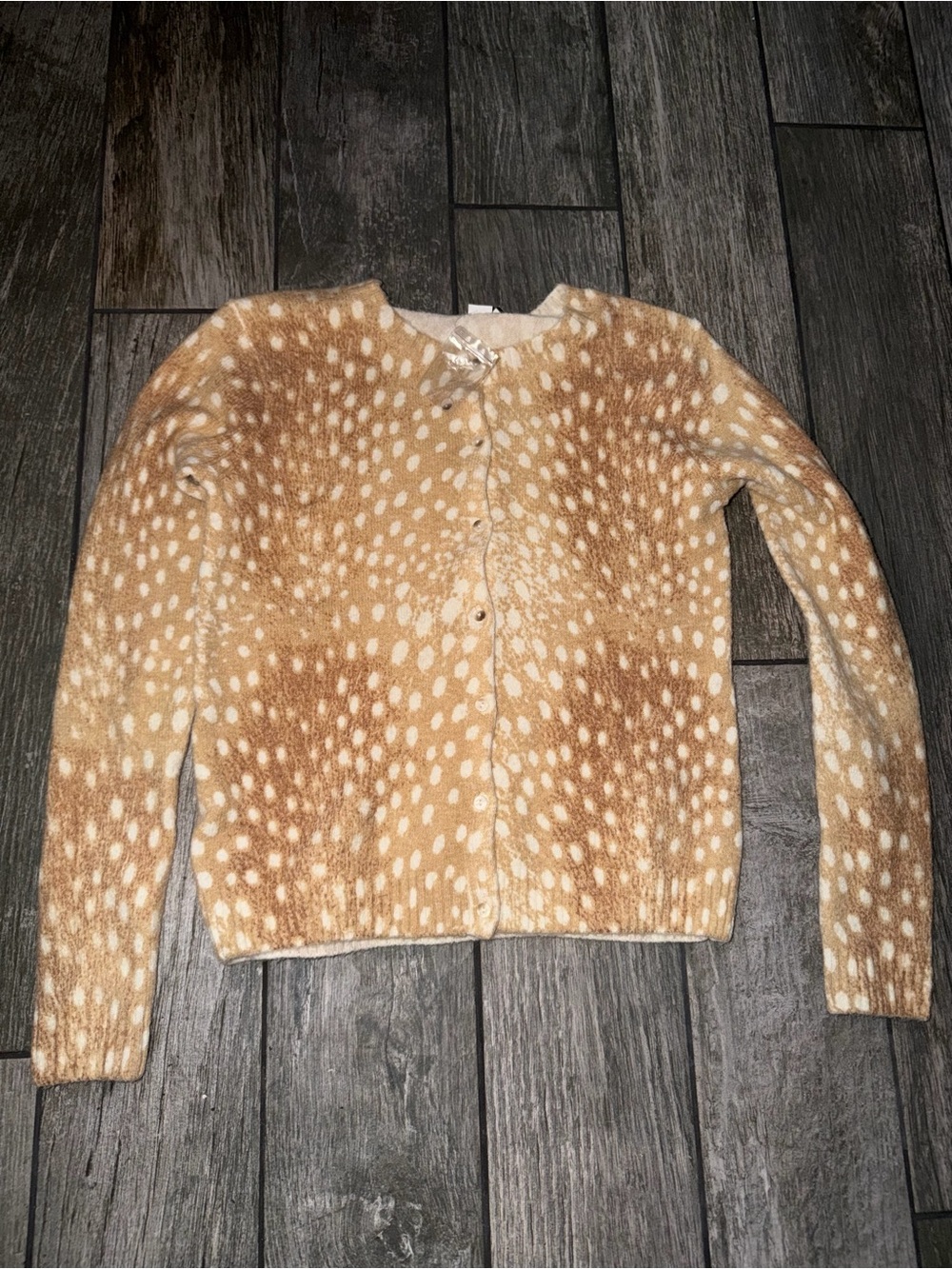 New Kimchi Blue Fawn Printed Cardigan